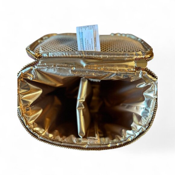 Igloo Luxe Insulated Beverage Tote Vegan Leather Cooler Bag Brown - Picture 3 of 6